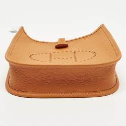 Pre Owned حقيبة هيرمس إيفلين TPM  جلد تشوكيليت كليمنس