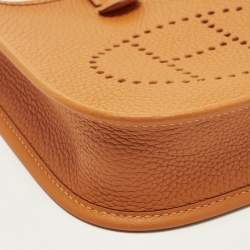 Pre Owned حقيبة هيرمس إيفلين TPM  جلد تشوكيليت كليمنس