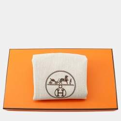 Pre Owned حقيبة هيرمس بوشتكيللي جلد سويفت كراي