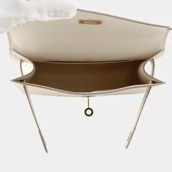 Pre Owned حقيبة هيرمس بوشتكيللي جلد سويفت كراي