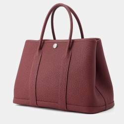 مملوكة مسبقًا Hermes Garden Party Rouge H Negonda Leather Size Tpm
