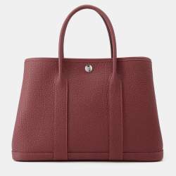مملوكة مسبقًا Hermes Garden Party Rouge H Negonda Leather Size Tpm