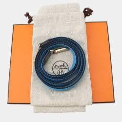 مملوكة مسبقًا Hermes Evelyne Amazon Sangle Cordage Ardoise/Blue Hydra Taurillon Clemence Size Tpm
