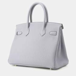 مملوكة مسبقًا حقيبة هيرمس بيركين 30 جلد توغو رمادي بانتين