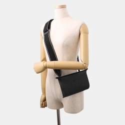 Pre Owned هيرميس فيد بوش جلد توغو أسود