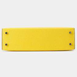 مملوكة مسبقًا Hermes Mini Kelly 2 Jaune De Naples Chevre Shamqila