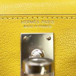 مملوكة مسبقًا Hermes Mini Kelly 2 Jaune De Naples Chevre Shamqila