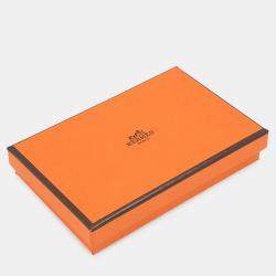 Pre Owned حقيبة هيرمس كالفي ديو نقش أزرق بريم جلد سويفت