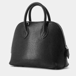 مملوكة مسبقًا Hermes Bolide 1923 Sangle Cortage Black Chevre Shamqila Size Mini