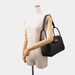 Pre Owned Hermes Lindy Black Taurillon Clemence Size 26