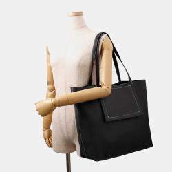 مملوكة مسبقًا حقيبة هيرمس كاباس سيليير جلد العجل الأسود كلمنس بحجم 46