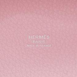 Pre Owned حقيبة قفل هيرمس بيكوتين وردي ساكورا جلد توريلون كليمانس 18