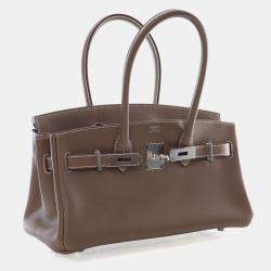 Pre Owned Hermes Etoupe Evercolor Shoulder Birkin Light 29