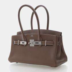 Pre Owned Hermes Etoupe Evercolor Shoulder Birkin Light 29