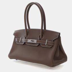 Pre Owned Hermes Etoupe Evercolor Shoulder Birkin Light 29