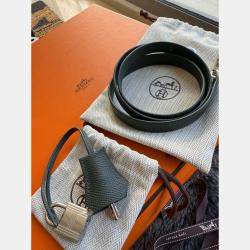 Pre Owned Hermes Kelly 25 Vert Mangrove Epsom Leather Bag