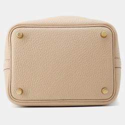 Pre Owned Hermes Picotin Lock Trench Taurillon Clemence Size Pm