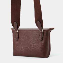 Pre Owned Hermes Videpoches Rougesellier Barenia Leather Fauve