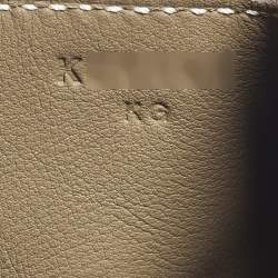 Pre Owned Hermès Lindy Mini Gold Finish Etoupe Swift Leather Shoulder Bag