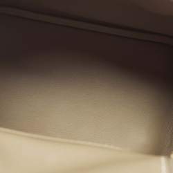 Pre Owned Hermès Lindy Mini Gold Finish Etoupe Swift Leather Shoulder Bag