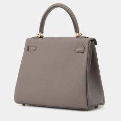 مملوكة مسبقًا حقيبة هيرمس كيلي ريتورن جلد توغو إتين حجم 25