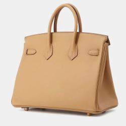 مملوكة مسبقًا حقيبة هيرمس بيركين 25 جلد سوفت بيج 