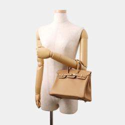 مملوكة مسبقًا حقيبة هيرمس بيركين 25 جلد سوفت بيج 