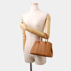 Pre Owned Hermes Neo Garden Gold Negonda Leather Size 23