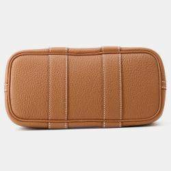 Pre Owned Hermes Neo Garden Gold Negonda Leather Size 23