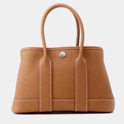 Pre Owned هيرمس نيو جاردن جولد جلد نيجوندا مقاس 23