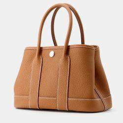 Pre Owned Hermes Neo Garden Gold Negonda Leather Size 23