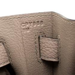 Pre Owned Hermes Gris Tourterelle Togo Leather Palladium Hardware Kelly Retourne 32 Bag