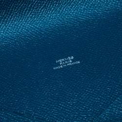 Pre Owned Hermes Colvert/Khaki Epsom Leather Calvi Pouch GM