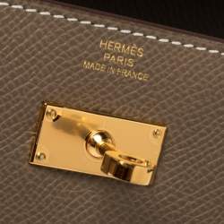 Pre Owned Hermès Beige de Weimar Epsom Leather Kelly Wallet