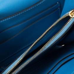 Pre Owned Hermes Blue Agate Swift Leather Mini Convoyeur Bag