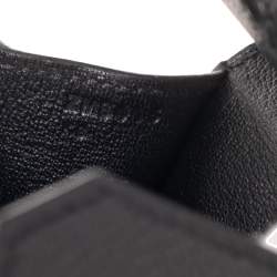 Pre Owned Hermes Noir Epsom Leather Palladium Plated Birkin Sellier 30 Bag