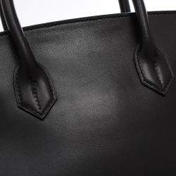 Hermes Black Calf Leather Gold Hardware Birkin 30 Bag