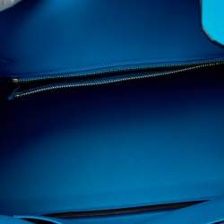 Hermes Blue Frida Swift Leather Gold Hardware Birkin 25 Bag 