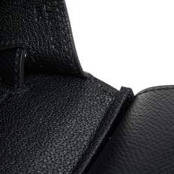 Hermes Black Epsom Leather Gold Plated Birkin Sellier 25 Bag