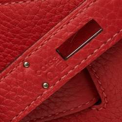 Pre Owned Hermes Rose Azalee Clemence Leather Palladium Plated Birkin 35 Bag 