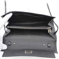 Hermes Black Epsom Leather Palladium Hardware Kelly Wallet 
