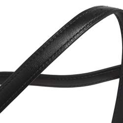 Pre Owned Hermés Black Veau Monsieur Leather and Lizard Constance 18 Bag