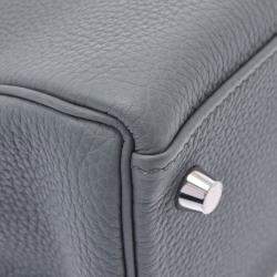 Hermes Grey Togo Leather Palladium Hardware Kelly Retourne 32 Bag 