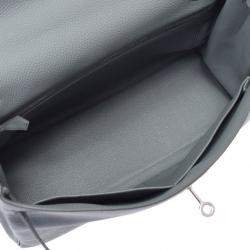 Hermes Grey Togo Leather Palladium Hardware Kelly Retourne 32 Bag 