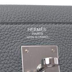 Hermes Grey Togo Leather Palladium Hardware Kelly Retourne 32 Bag 
