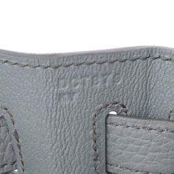 Hermes Grey Togo Leather Palladium Hardware Kelly Retourne 32 Bag 