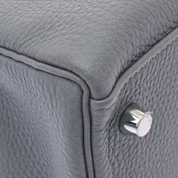 Hermes Grey Togo Leather Palladium Hardware Kelly Retourne 32 Bag 