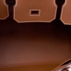 Hermes Gold Madame Leather Gold Plated Birkin 30 Bag