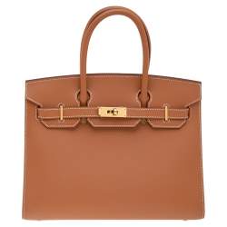 Hermes Gold Madame Leather Gold Plated Birkin 30 Bag