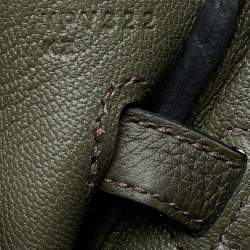 Hermes Vert De Gris Togo Leather Gold Finished Birkin 25 Bag 